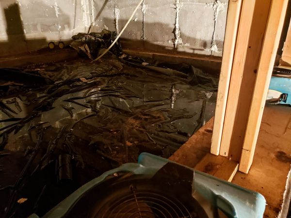 Crawlspace Water Cleanup in Andover